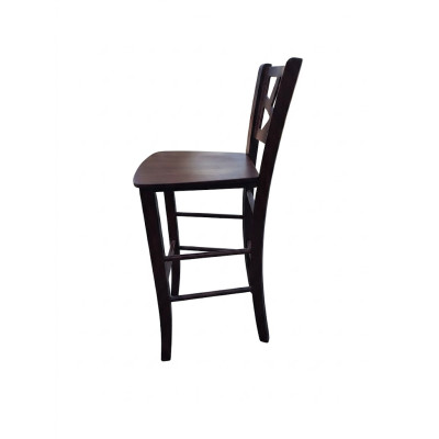Ιταλικό ξύλινο σκαμπό FERRARA wenge 40x40x72/102h